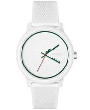 Lacoste Unisex L.12.12. 2011069 White Silicone Strap Watch 42mm
