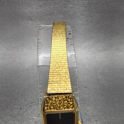 Citizen CQ Tank Watch Women 13mm Black Dial Gold Tone 2250-223373