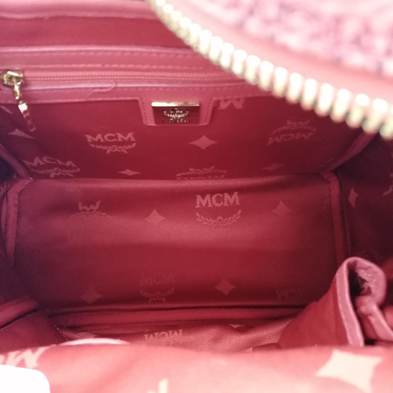 Studded Backpack Pink Model Number MMK2AVE20RE001… - image 7