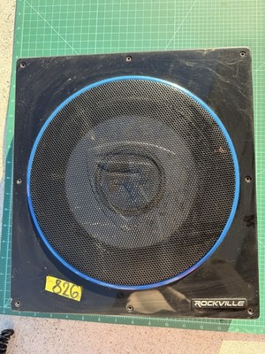 Rockville RW10CA 10'' 800 Watt Slim Low Profile Active Powered Car Subwoofer Sub