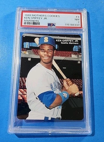 1989 MOTHER'S COOKIES #3 KEN GRIFFEY JR. PSA 7 NM ROOKIE