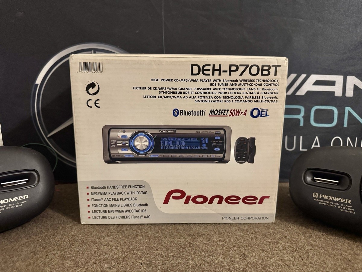 PIONEER DEH-P70BT Car CD/Mp3/WMA RDS Bluetooth Module Dolphin