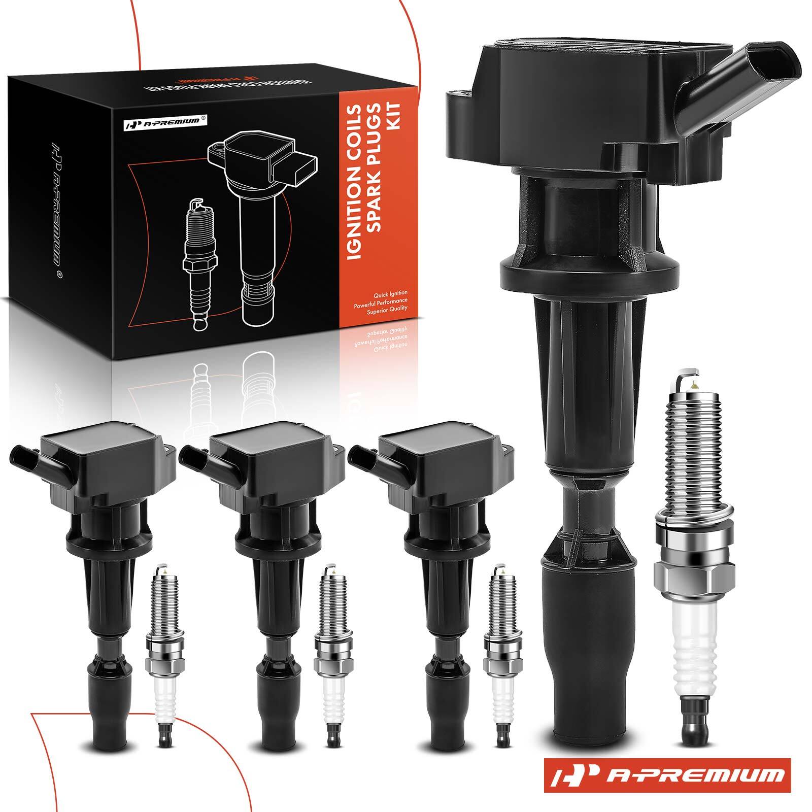 4 Ignition Coil & IRIDIUM Spark Plug Kits for Hyundai Ioniq Kia Niro 17