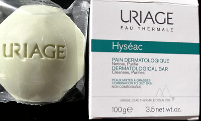 Uriage Hyseac Dermatologic Bar 100g soap-free SEALED Exp.08/2026 New