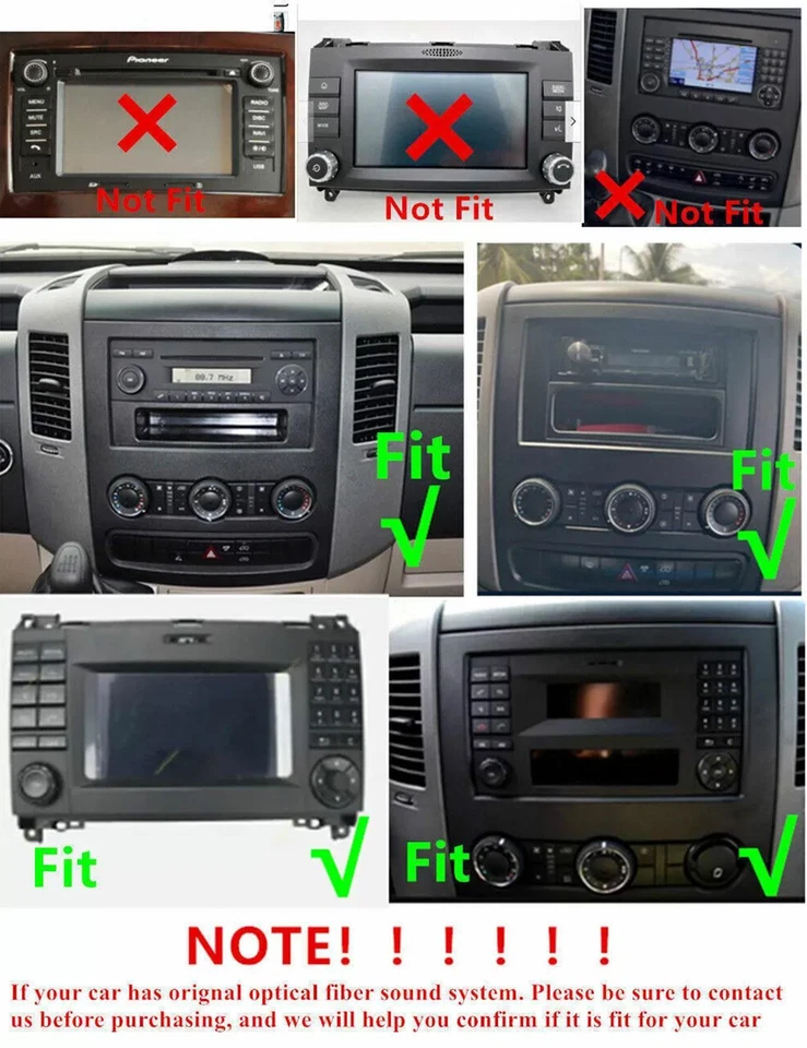 For Mercedes Benz Sprinter 2006-2017 Android 13 Car Stereo Radio GPS Head Units - image 4 of 4
