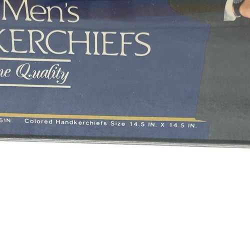 8 Mens Handkerchiefs Fine Quality 16" & 14.5" White Navy, Maroon Gift Box Set - Picture 3 of 6