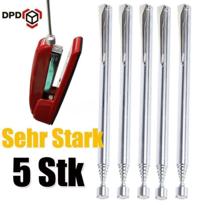5X Stark Magnet! DPD Teleskop Magnetheber Stabmagnet Magnetgreifer 65cm, 900g DE