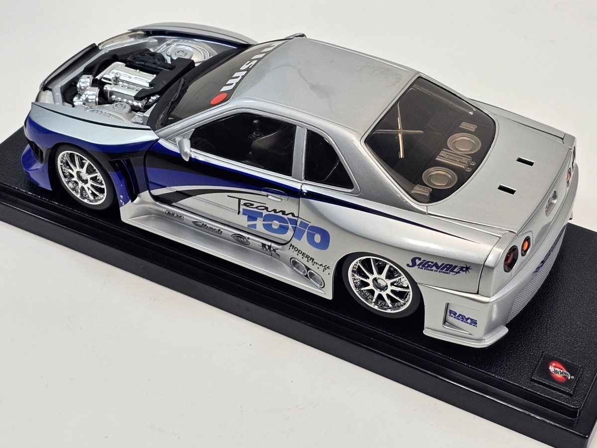 ミニカー Hot Wheels Nissan Skyline GT-R (R34) Hot Wheels Gran Turismo Nissan Skyline GT R R34 1/8 | eBay