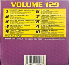 SF129      SUNFLY KARAOKE CDG VERY RARE, NOT SOLD IN THE USA LOT UK
