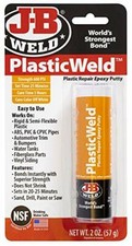 JB WELD 8237UK JB8237 Plastic Weld Fast-Setting Off White Multi Purpose Reinfor