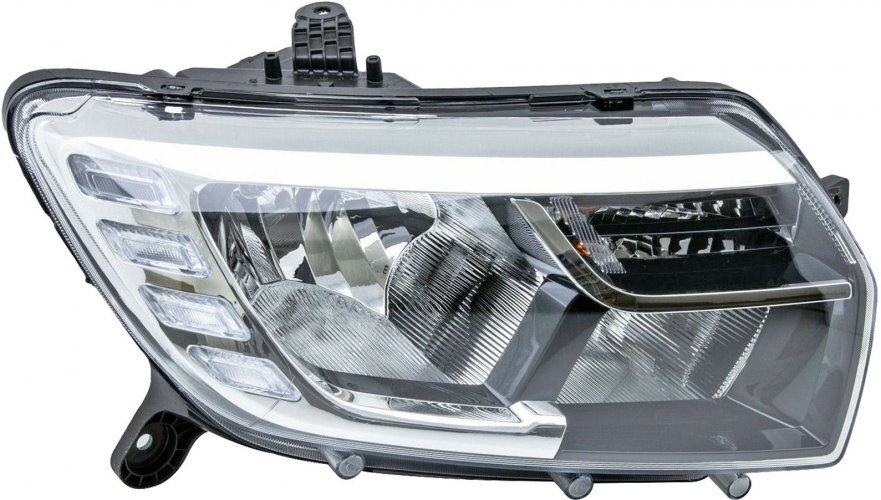 Phare avant droite pour Dacia Sandero II et Logan MCV optique halogène H7 H1