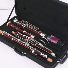 Professional C Tone Bassoon Cupronickel silver Key Maple body Bassoon