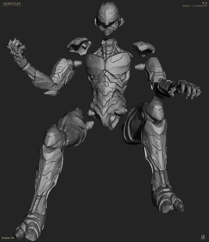 Kit Modelo Estatua Escultura Resina Ultrón en Trono Sin Pintar/Sin Montar Foto 3 de 3