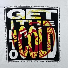 VTG Miller Genuine Draft Get Into The Cold T-Shirt Size Large 20x31 Beer 90s
