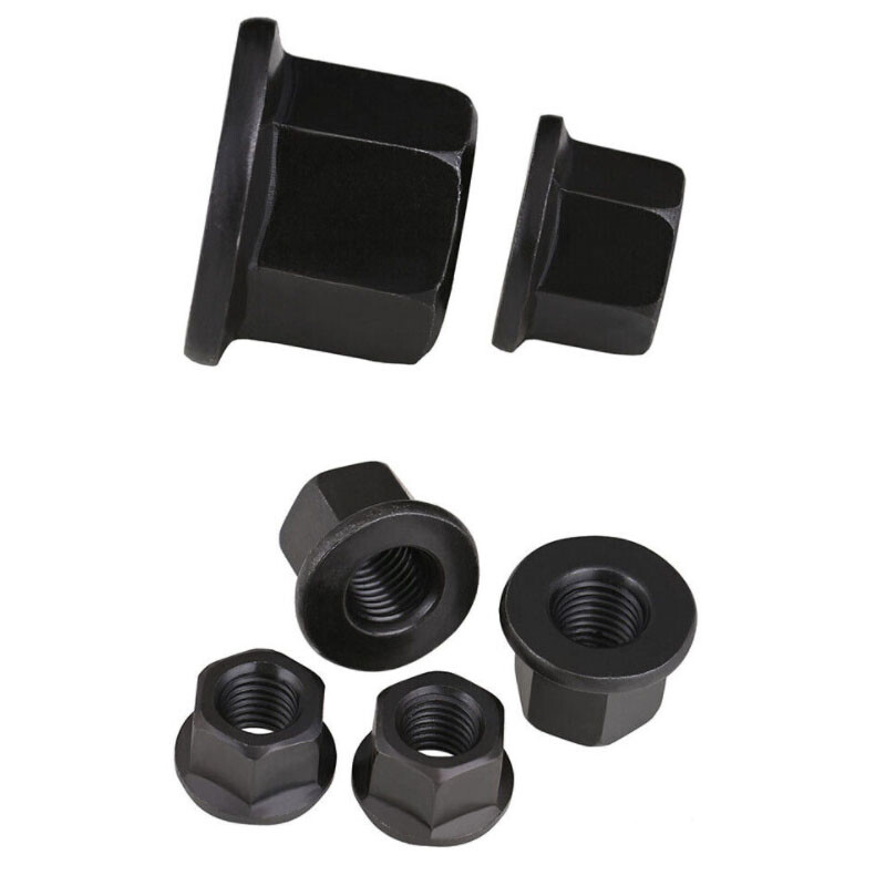 M10 M12 M14 M16 M18 M30 Black Steel Flange Hexagon Nuts Thicken Hex