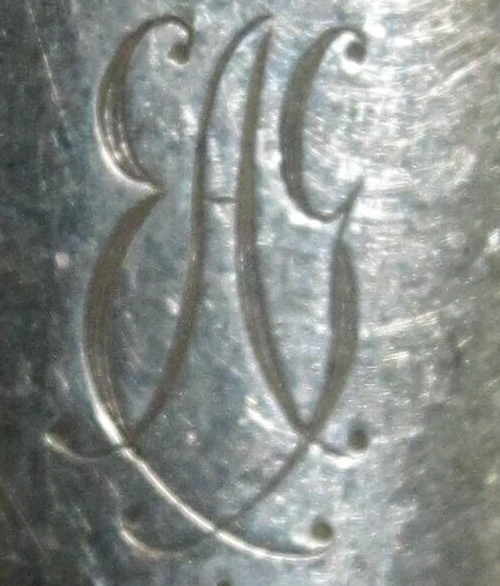 Tiffany & Co Sterling Cir 1895 COLONIAL TEASPOON 5 3/4" 37 grams monogram EAG - Image 3 of 4