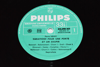 PIERRE HENRY Variations Pour Une Porte et un Soupir LP Philips