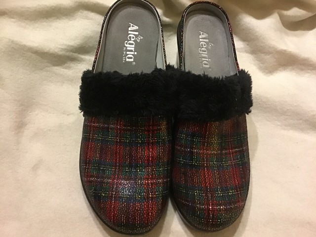 tartan plaid mules