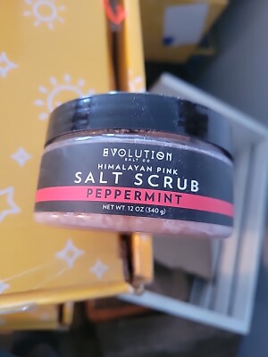 Himalayan Salt Scrub by EVOLUTION SALT, 12 oz Peppermint