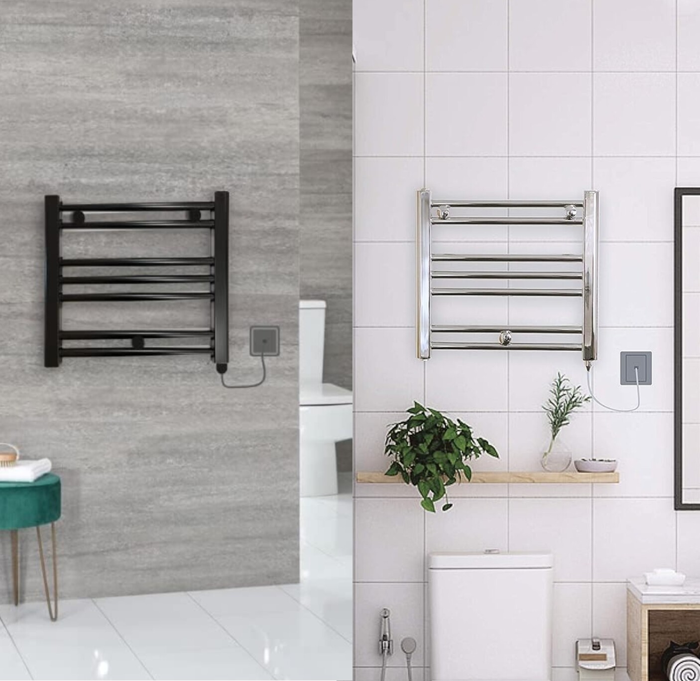 Prefilled Electric Towel Rail 150W Caravan Motorhome Bathroom Cloakroom |  eBay