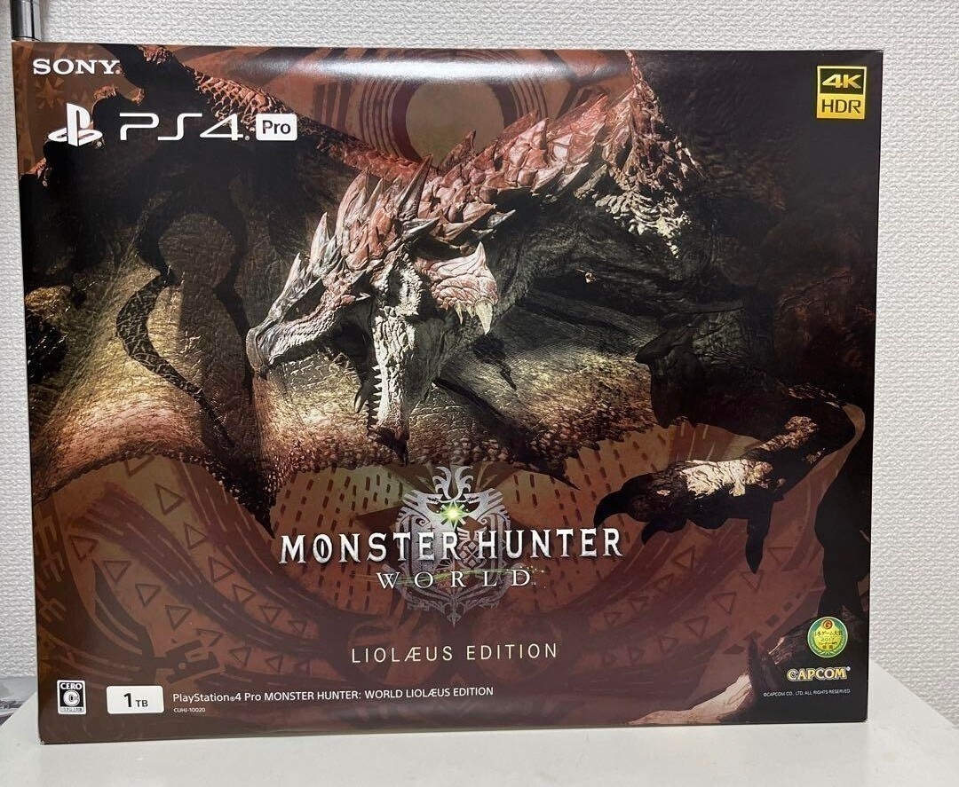 PS4 PlayStation 4 Pro Console System MONSTER HUNTER WORLD LIOLAEUS