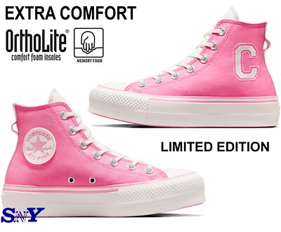 CONVERSE Women's Chuck Taylor All Star Lift Platform Retro Varsity Sneaker