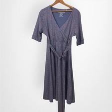 Toad & Co Cue Wrap Cafe Dress Women's Large