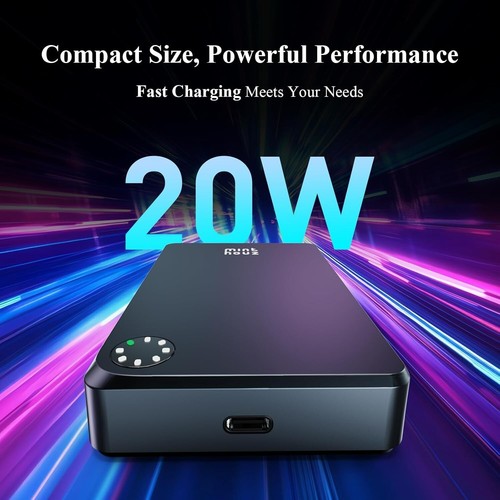 Magnetic Power Bank,10000mAh Qi2 Certified Portable Charger,20W High-Speed - 第 4/9 張圖片