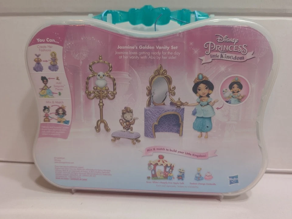 Juego de tocador dorado Disney Princess Little Kingdom Jasmine Abu Foto 2 de 3