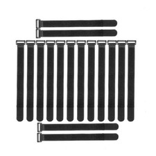 16 Pack 1x12 Inch Hook and Loop Reusable Nylon Fastening Cable Securing Straps