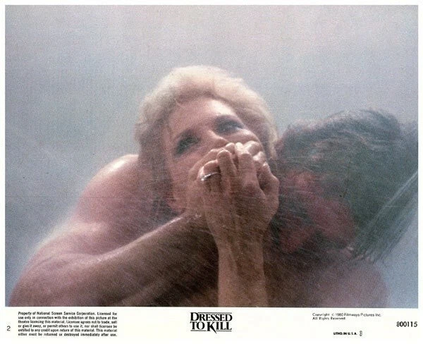 Dressed to Kill Original Lobby Card Angie Dickinson Risque Shower