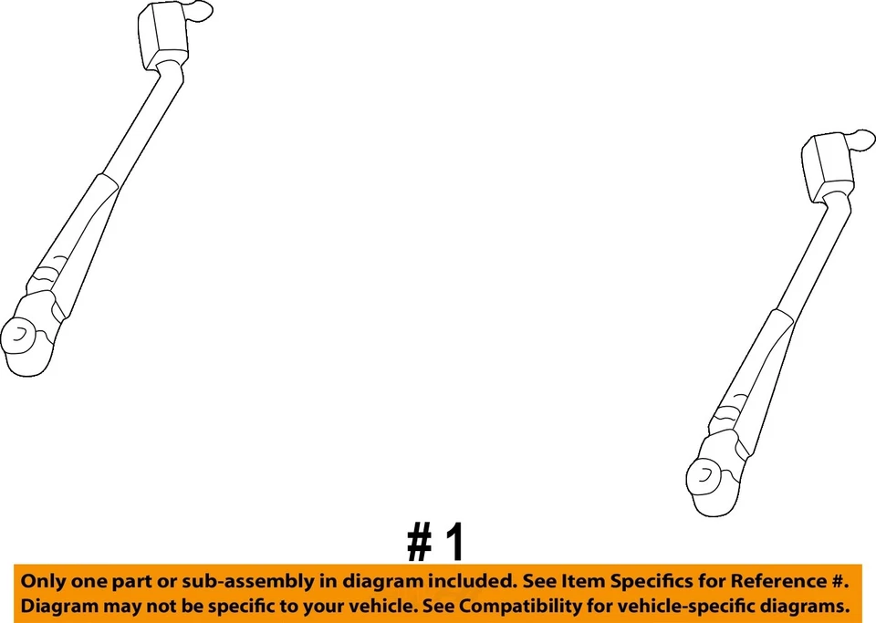 Componentes limpiaparabrisas-brazo limpiaparabrisas Club Wagon Ford OEM 98-24 E-150 7C2Z17526A Foto 2 de 2