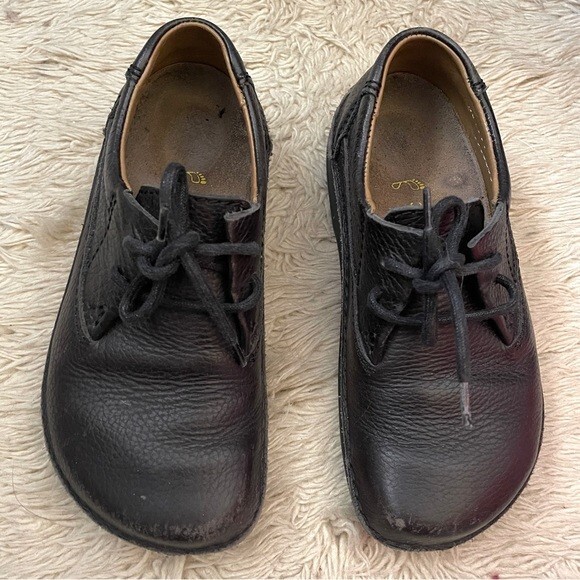 Vintage Birkenstock Black Memphis Leather Oxford Shoes Vintage Birkenstock Black Memphis Leather Oxford Shoes