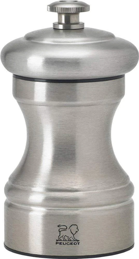 Peugeot 33033 Bistro Chef Pepper Mill, 10cm/4", Stainless Steel