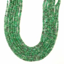 Natural Tsavorite Garnet Faceted Rondelle Gemstone 13 Inch Strand 2-4 MM Beads