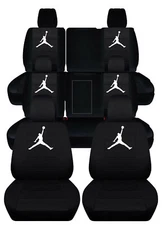 Three Row Seating Seat Covers Fits 2016 Chevy Traverse LT in solid Black -design