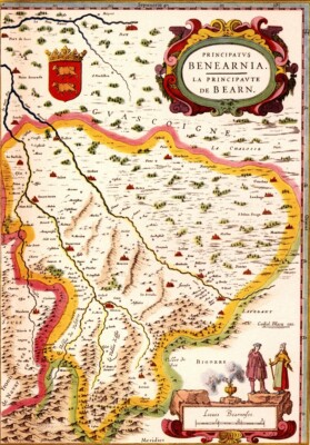 Reproduction carte ancienne - Duché d'Auvergne XVIIè