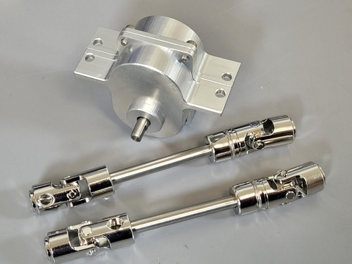 Auxiliary Transmission Transfer Gear Case driveshaft Tamiya 1/14 Grand Hauler - Picture 9 of 10