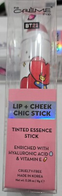 The Creme Shop | BT21: Lip + Cheek Chic Tinted Essence Stick - Tata ( K-Pop Red)