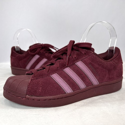burgundy shell toe adidas