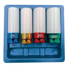 Draper 4 Piece 1/2? Sq. Dr. Wheel Nut Socket Set for Alloy Wheels Wrench Spanner