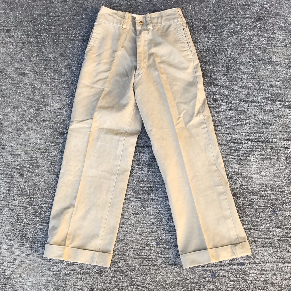 VINTAGE MILITARY KHAKI CHINO PANTS size 22 X 22 1950s | eBay VINTAGE MILITARY KHAKI CHINO PANTS size 22 X 22 1950s | eBay