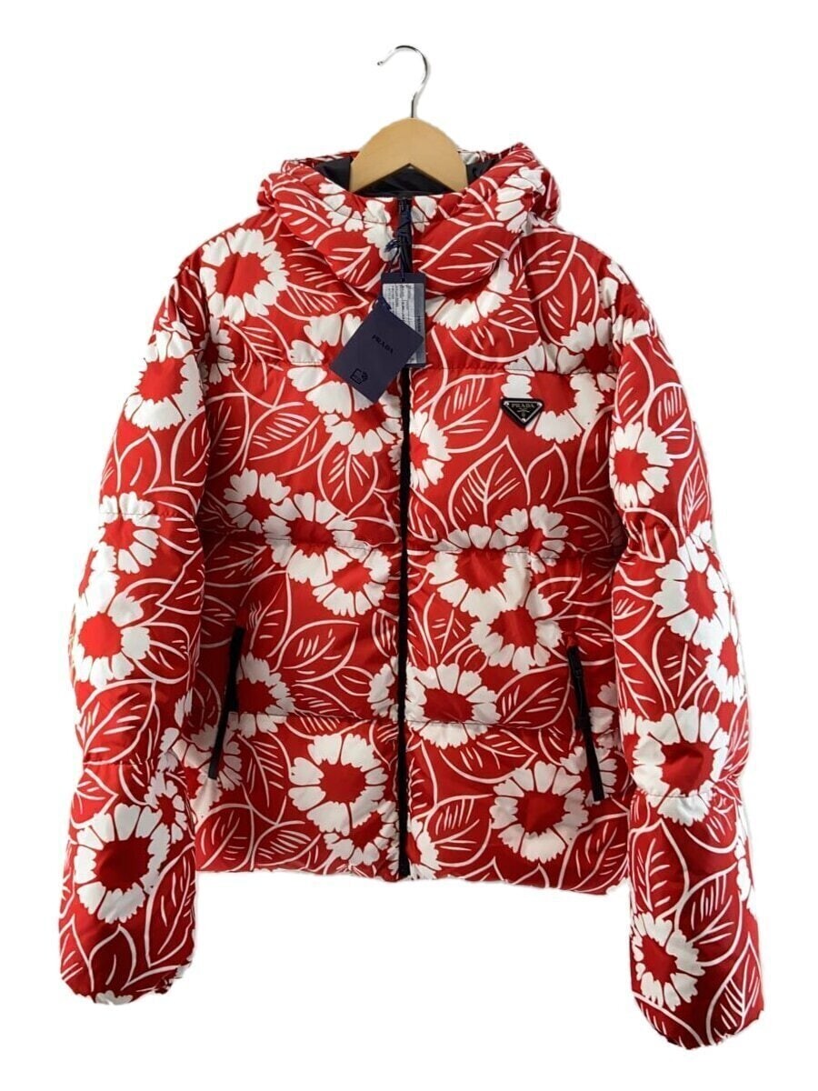 PRADA Down Jacket / Down Vest RedxWhite Size M - image 1