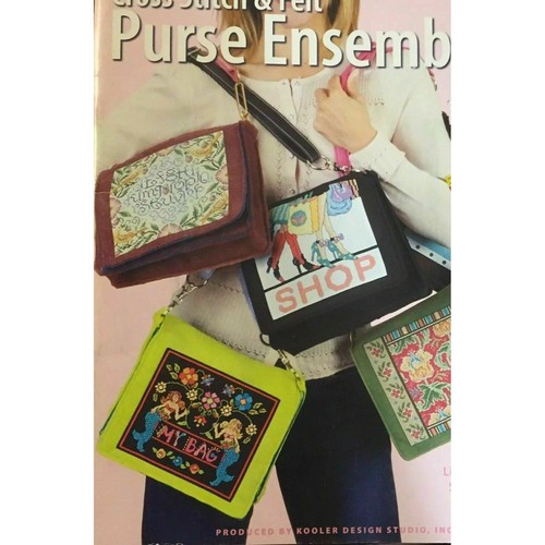 Cross Stitch Leisure Arts Felt Purse Ensembles Pattern Book 4667 Wallet NEW - Picture 2 of 4