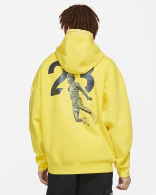 JORDAN 23 Engineered Washed Fleece Hoodie CV2766-731 Yellow (MEN'S