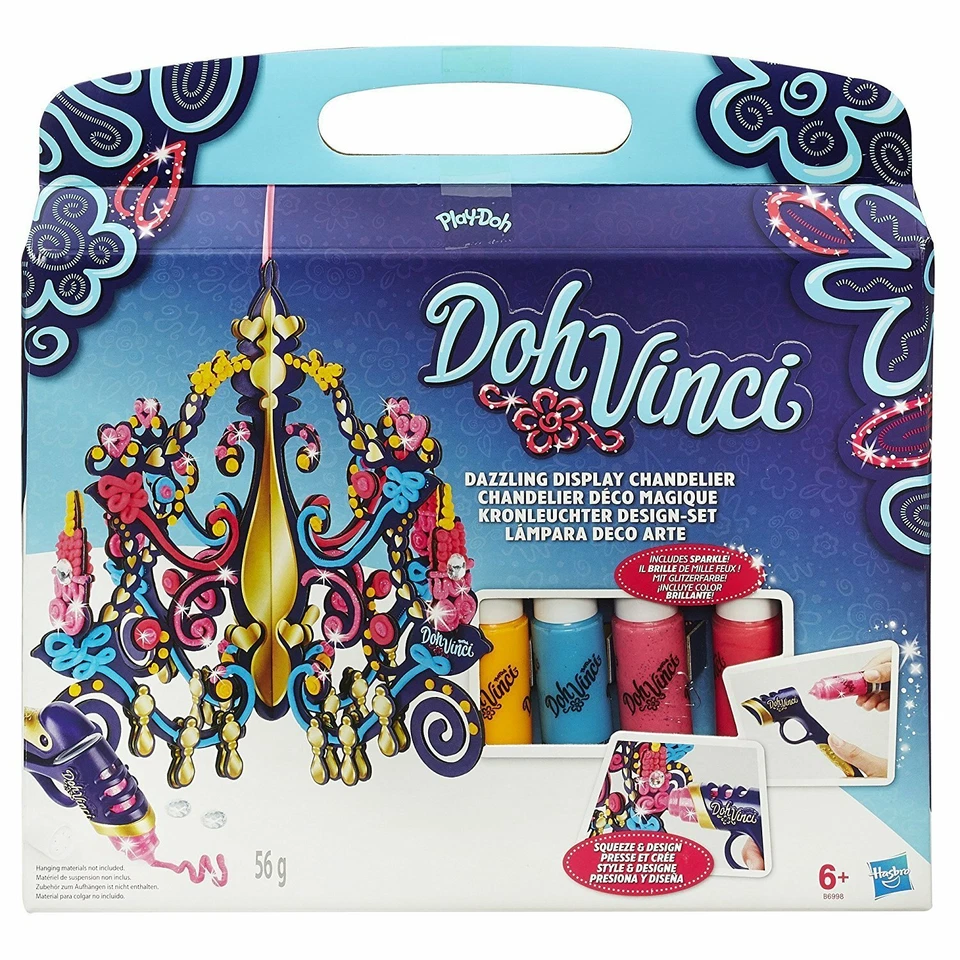 PLAY-DOH Hasbro B6998EU4 DohVinci Kronleuchter Design Set, Bastelspielzeug