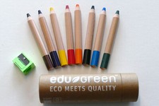 MY FIRST edugreen 8 St&uuml;ck Buntstifte in Runddose incl. Spitzer