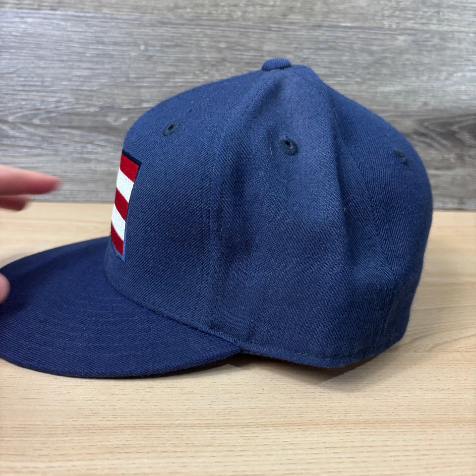 Gorra de Puerto Rico ajustada 7 3/4 tapas con logotipo de bandera azul Foto 4 de 4