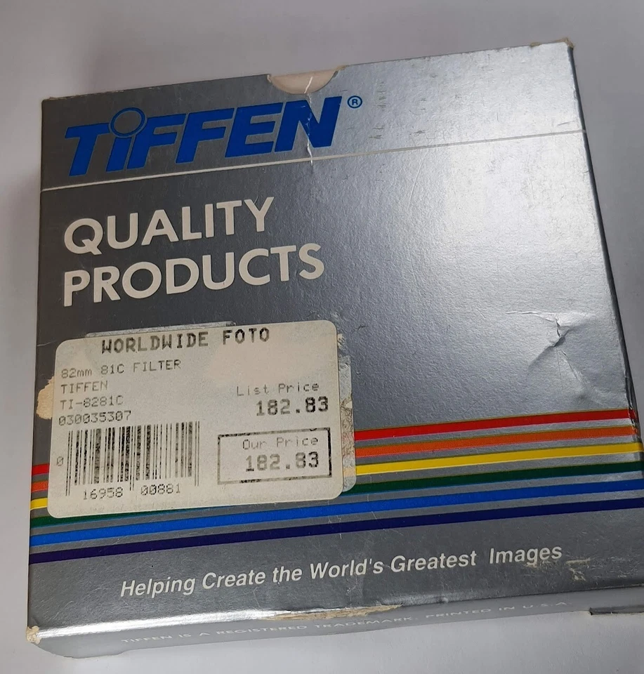 Tiffen 82mm 81C 81-C 81 C Light Balancing Glass Lens Filter 82 mm New Old Stock - Image 2 of 4