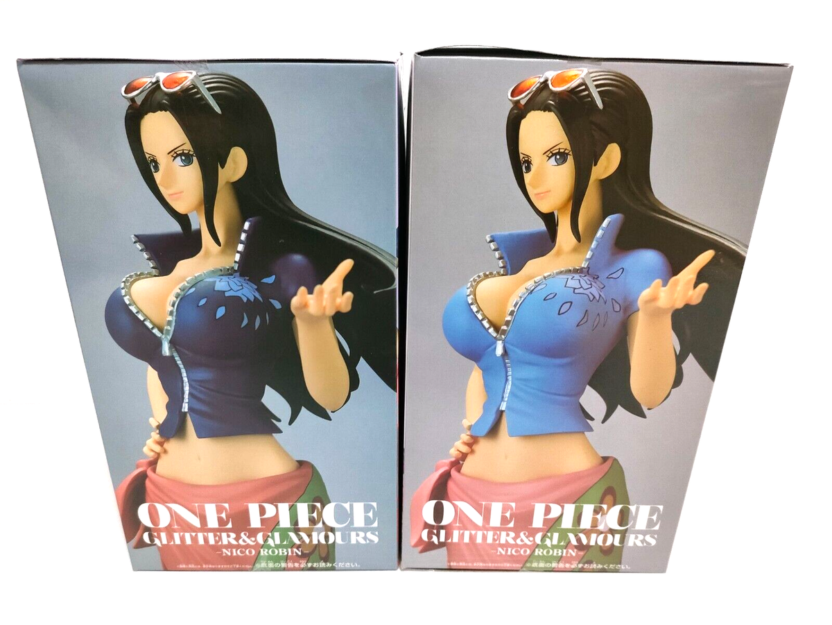 One Piece NICO ROBIN Figure Type A B Set of 2 Glitter Glamours